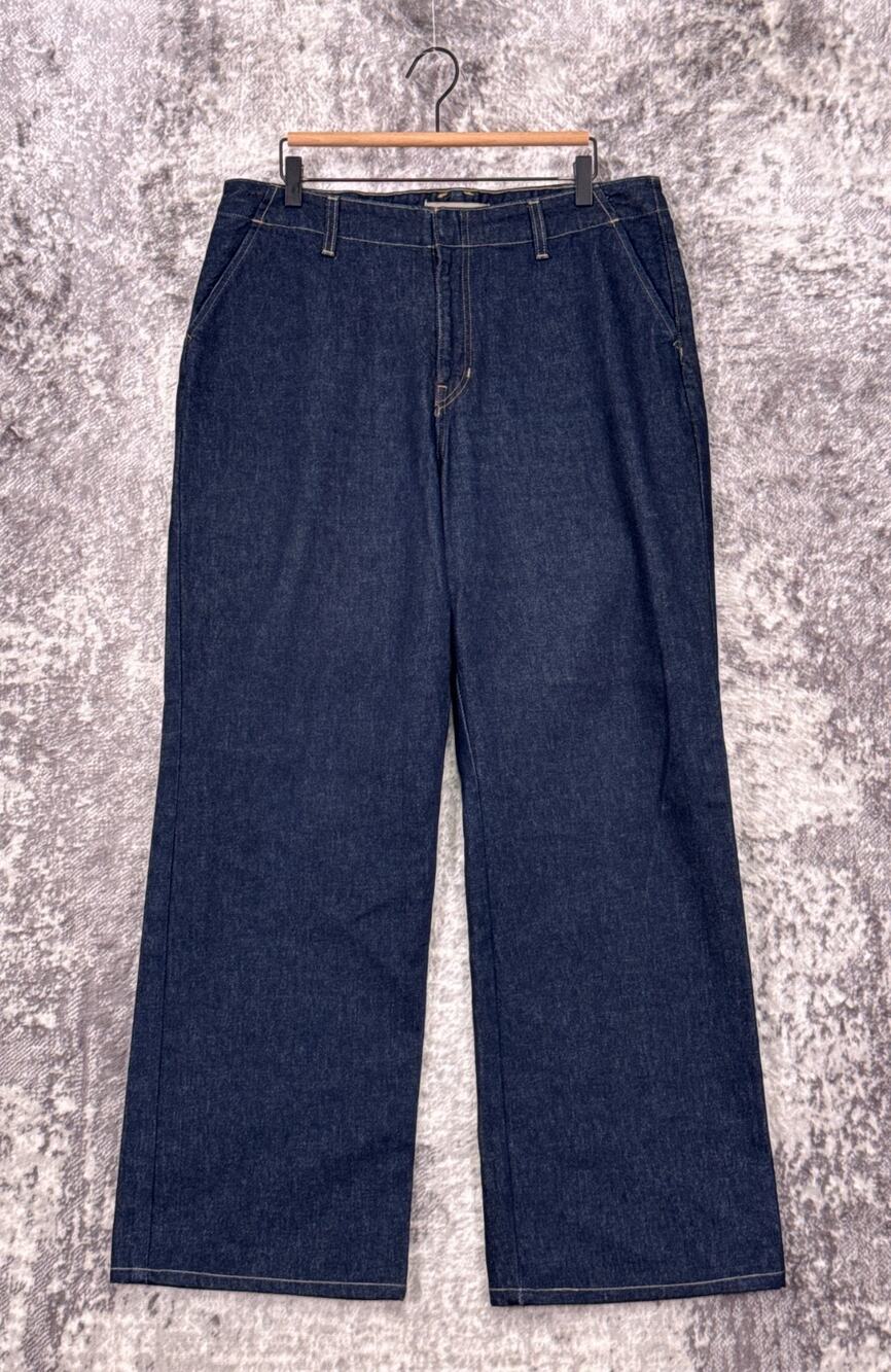 J Crew Jeans 31 Womens Point Sur Wide Leg Puddle Trouser In Rinse Wash